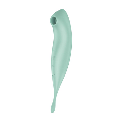 Twirling Pro - Tip Vibrator met App - Mint Grün - 0