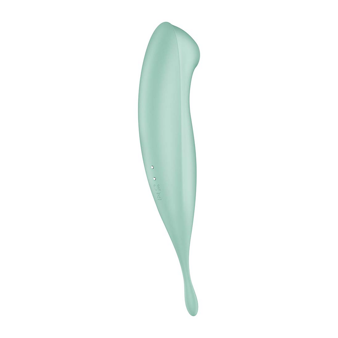 Twirling Pro - Tip Vibrator met App - Mint Grün - 3