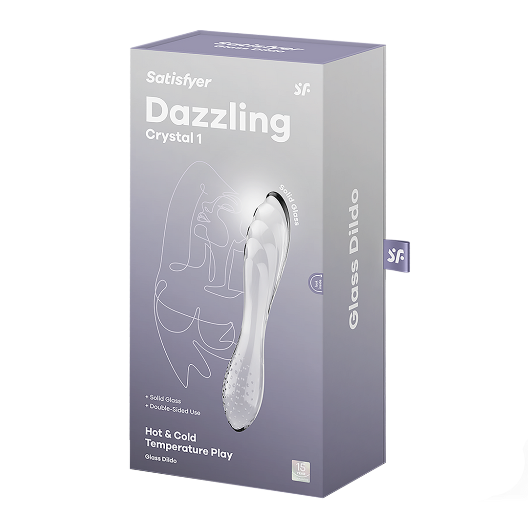 Dazzling Crystal 1 - Glas Dildo - Transparant Durchsichtig - 2