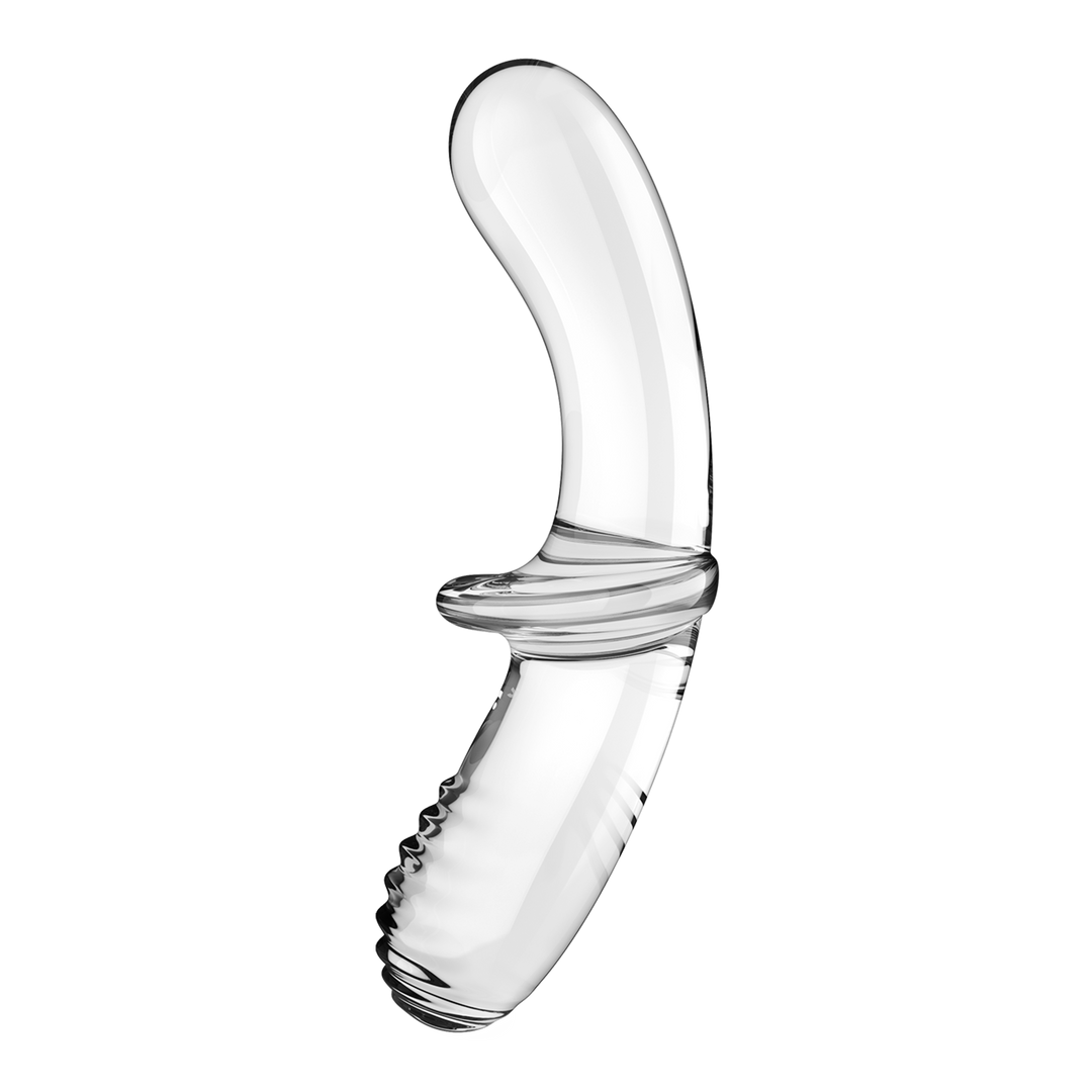 Dubbele Crystal - Glazen Dildo - Transparant Durchsichtig - 3