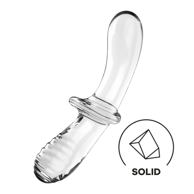 Dubbele Crystal - Glazen Dildo - Transparant Durchsichtig - 1