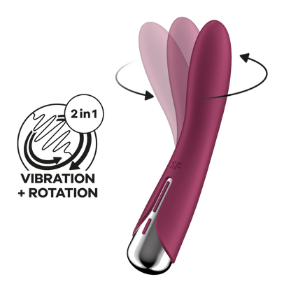 Spinning Vibe 1 - Roterende G-Spot Vibrator - Rood Rot - 6