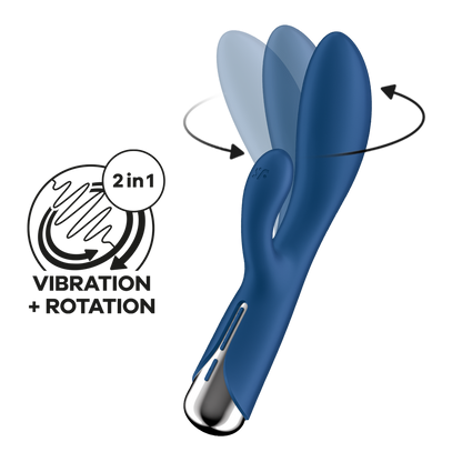 Spinning Rabbit 1 - Rotating Rabbit Vibrator - Blauw Blau - 2