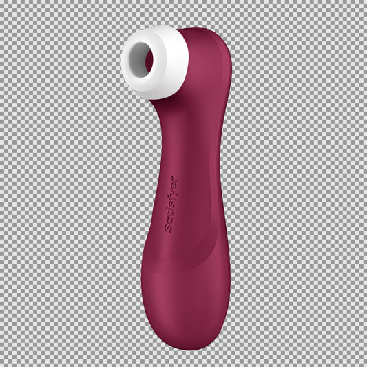 Pro 2 Generation 3 - Doppelte Luftstoß-Vibrator - Flüssige Luft und Connect-App - Weinrot