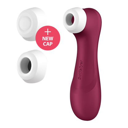 Pro 2 Generatie 3 - Double Air Pulse Vibrator - Liquid Air en Connect App - Wijnrood Violett - 0