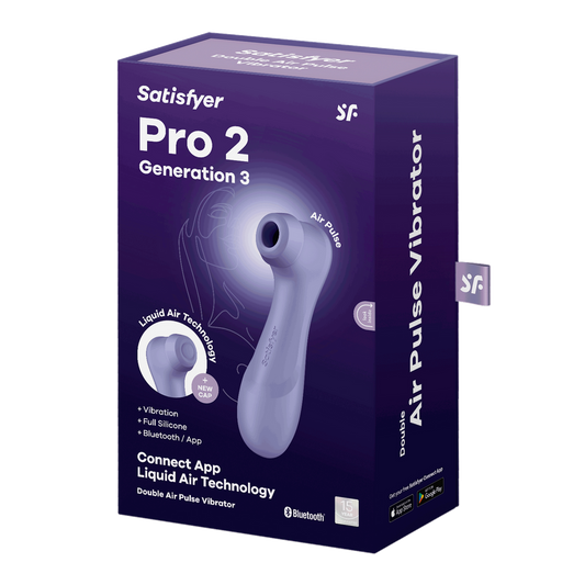 Pro 2 Generation 3 - Double Air Pulse Vibrator - Liquid Air und Connect App - Lila