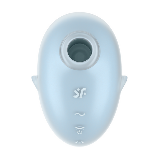 Cutie Ghost - Air Pulse Vibrator - Blue