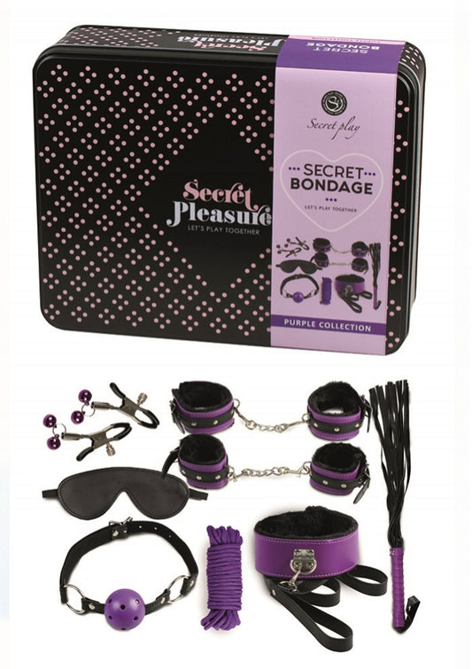 Secret Play Bondage Kit Two Colours - Lila