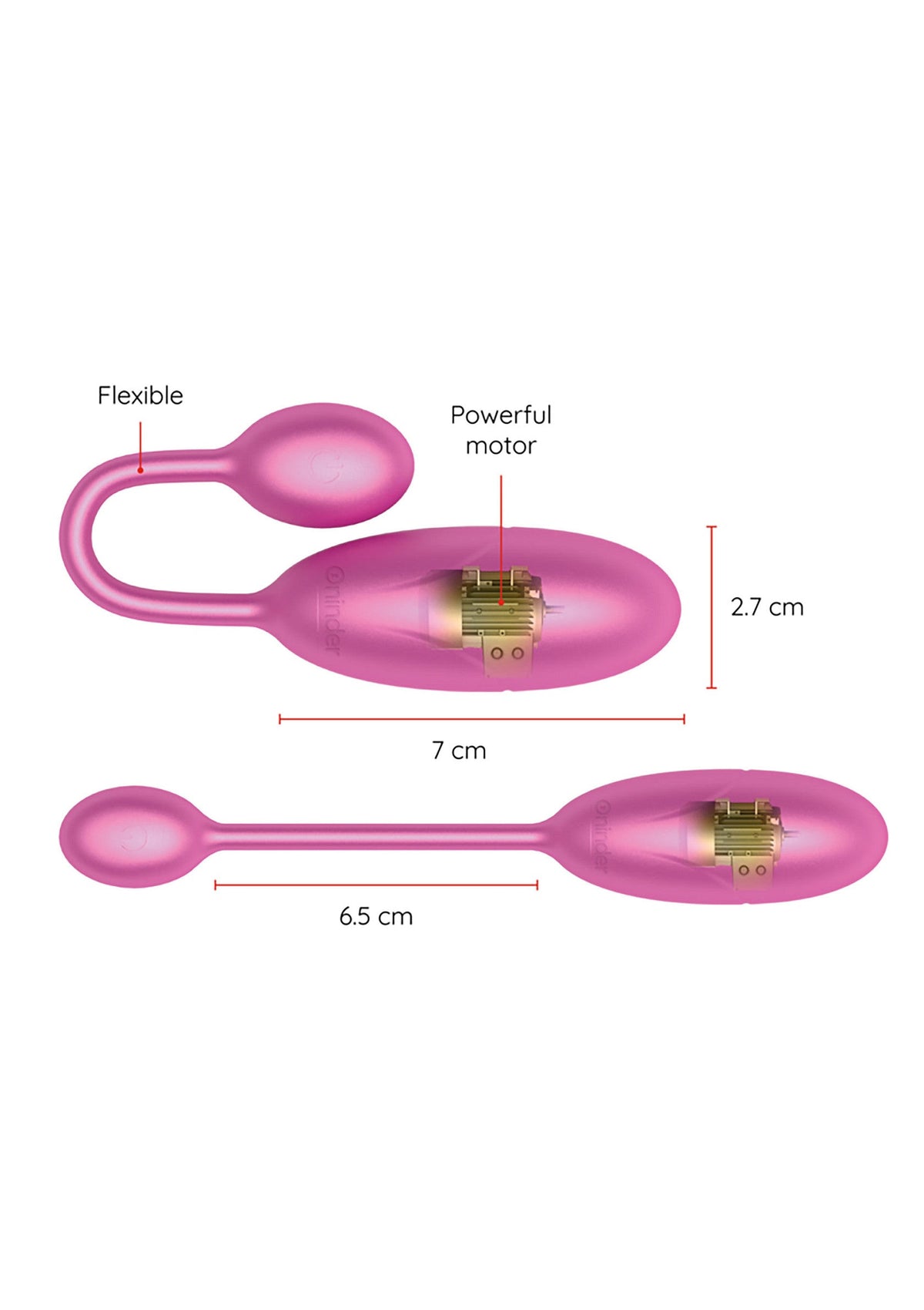 Denver Vibrating Egg + App PINK - 4