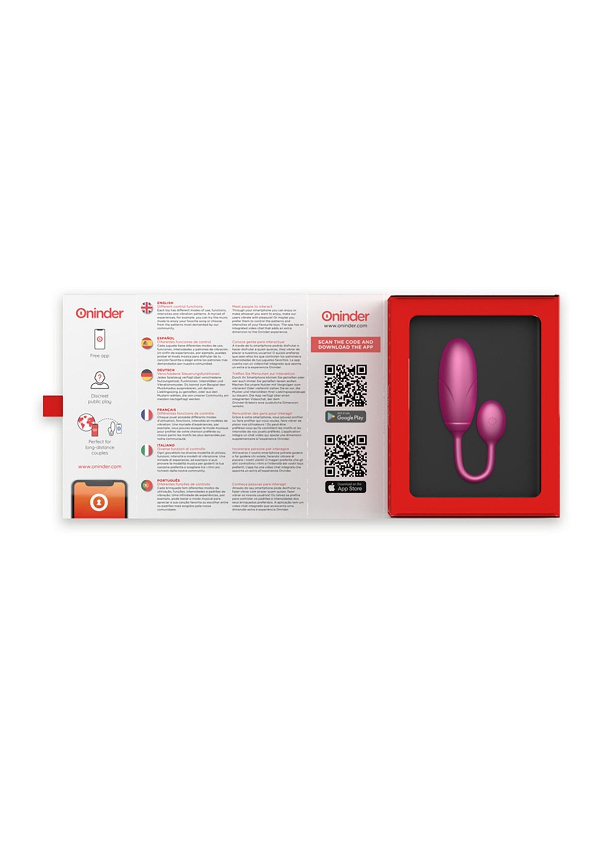 Denver Vibrating Egg + App PINK - 1