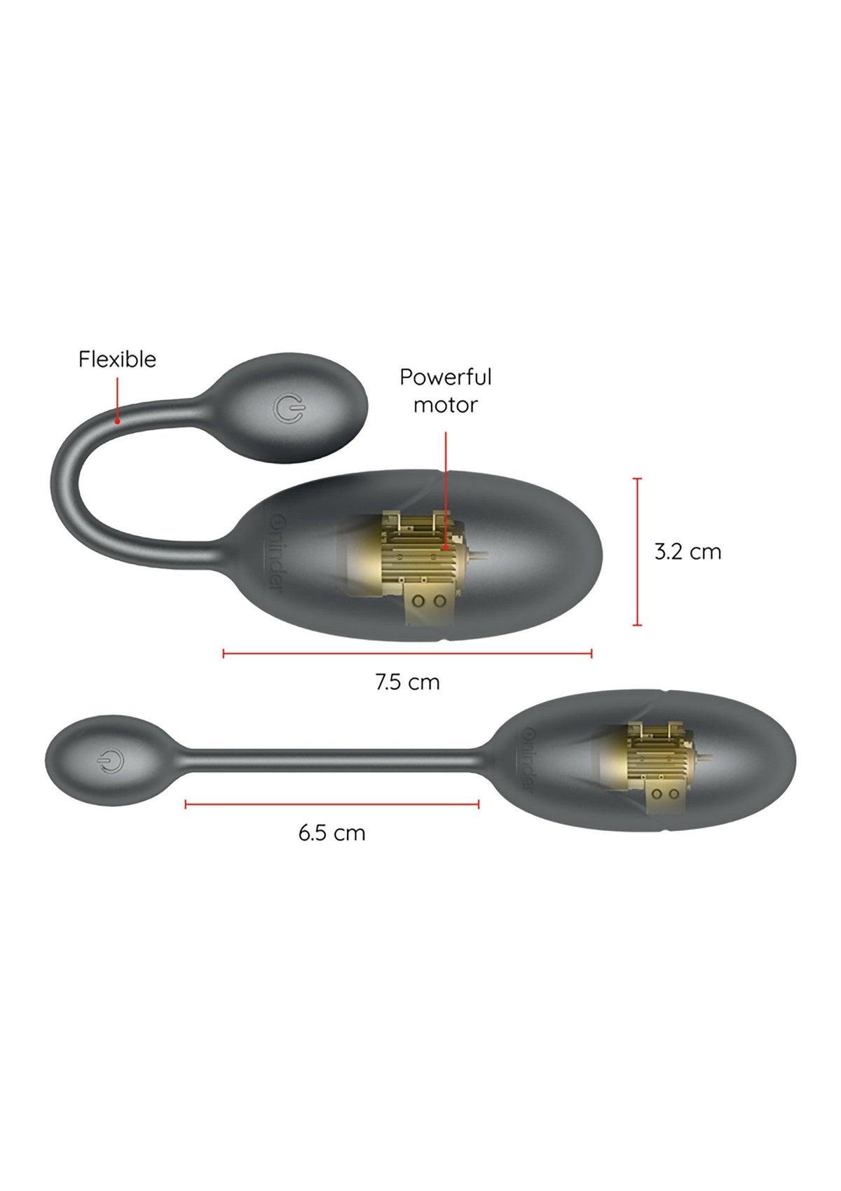 Tokyo Vibrating Egg + App GREY - 3