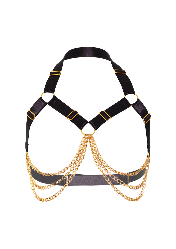 Kinky Diva Luxury Chain Bra BLACK O/S - 6