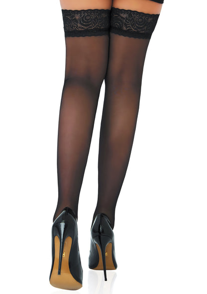 Daring Intimates Satin Touch 20D Stay Ups BLACK O/S - 0
