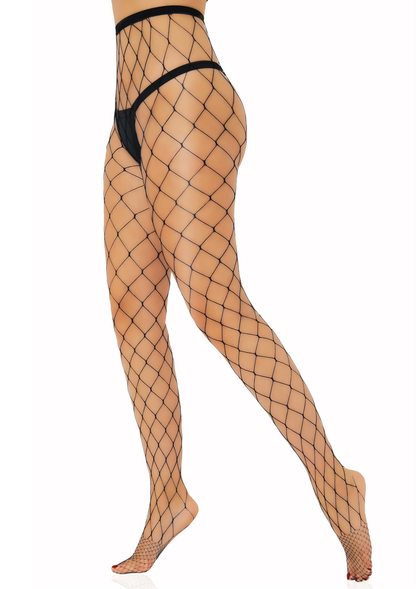 Daring Intimates Over Sized Net Tights BLACK O/S - 4