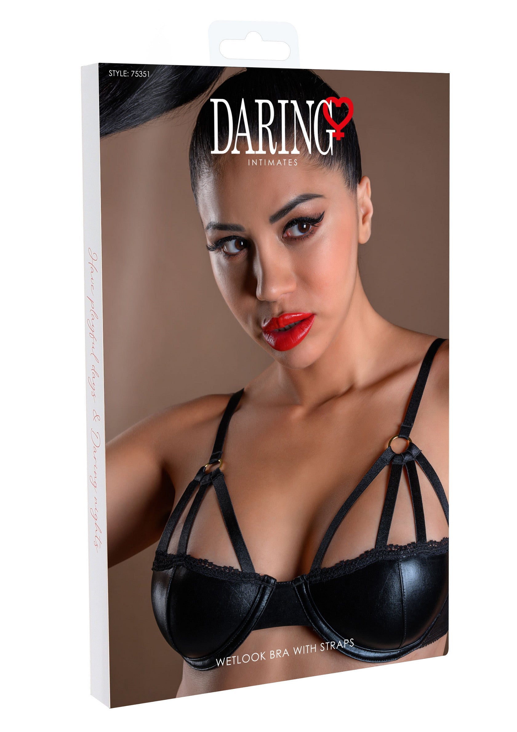 Wetlook Bra With Straps BLACK S - 2