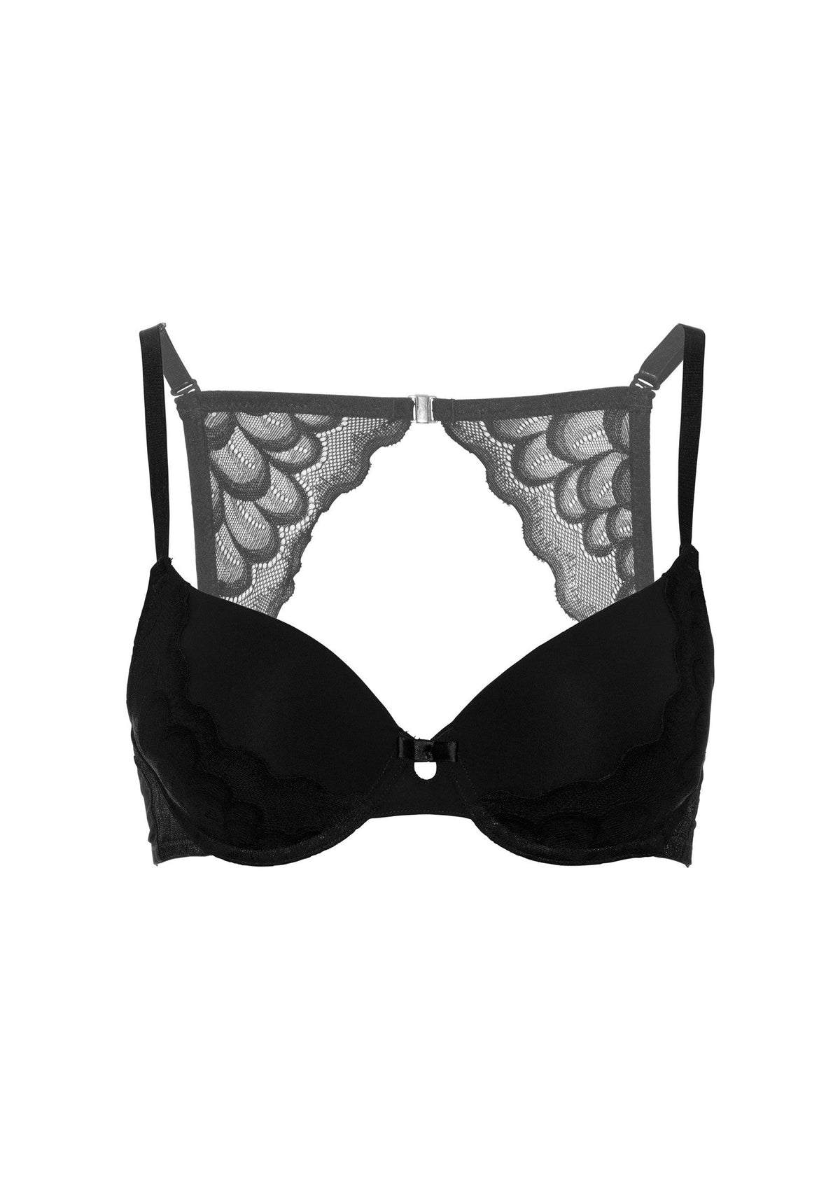 Push Up bra with racerback BLACK 75B - 5