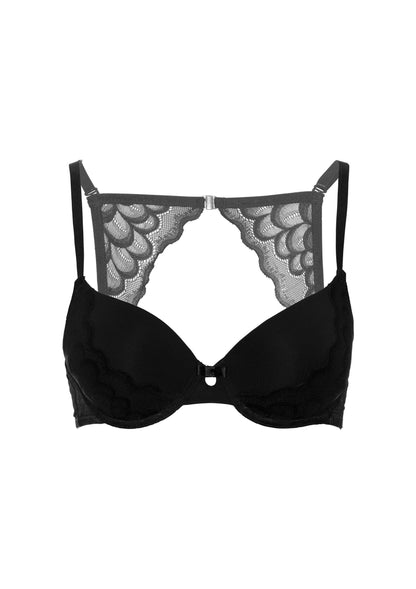 Push Up bra with racerback BLACK 75B - 5