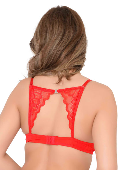 Push Up bra with racerback RED 75B - 2