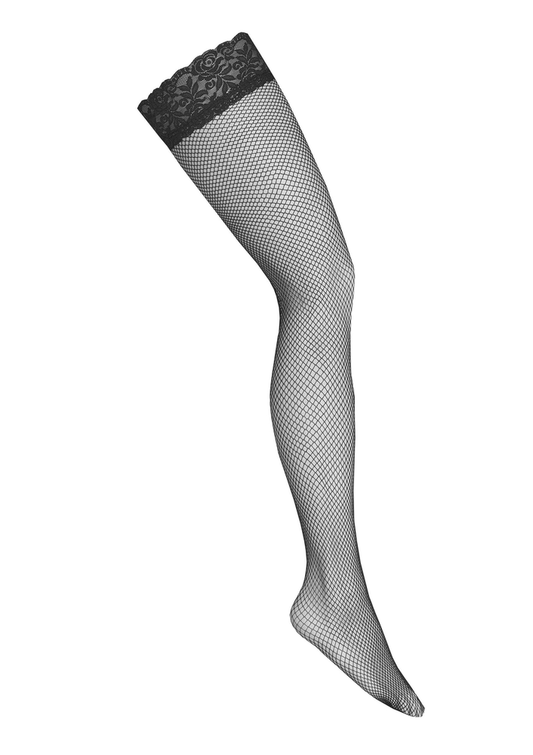Kotek Fishnet Hold Ups H004 - Schwarz