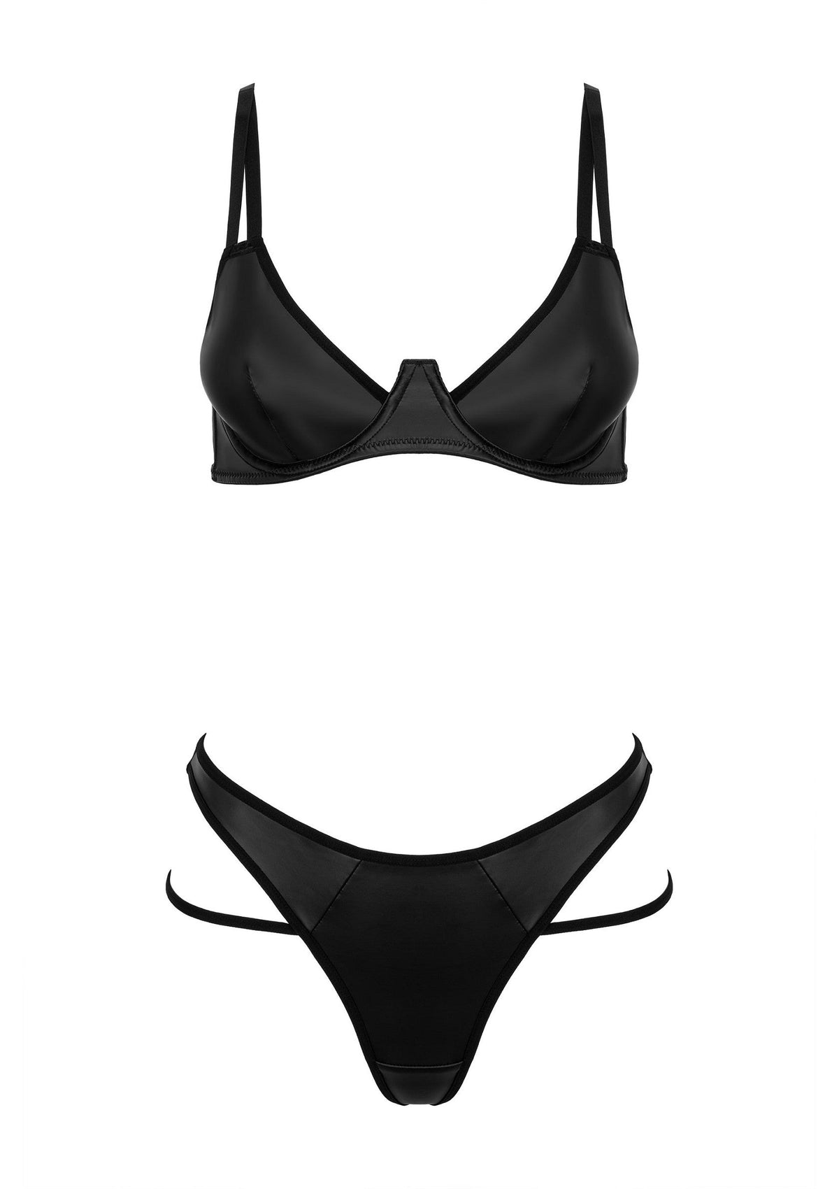 Blackelia 2pcs set BLACK S/M - 3
