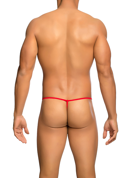 MOB Eroticwear Sheer T-Back Thong - Rot