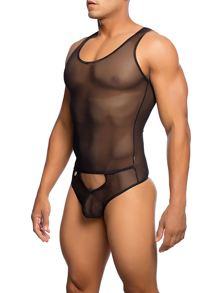 MOB Eroticwear Sexy Sheer Body BLACK S/M - 5