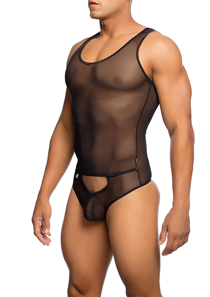 MOB Eroticwear Sexy Sheer Body BLACK S/M - 5