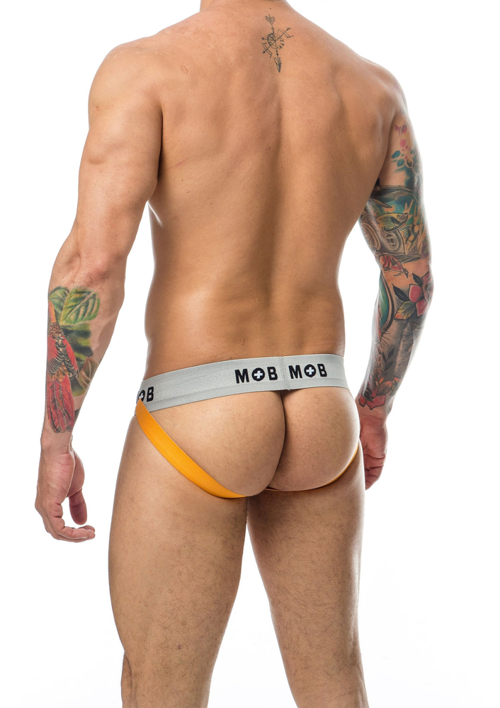MOB Eroticwear Stripe Classic Jock ORANGE S - 1
