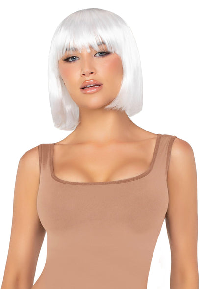 Pearl Short Natural Bob Wig WHITE O/S - 0