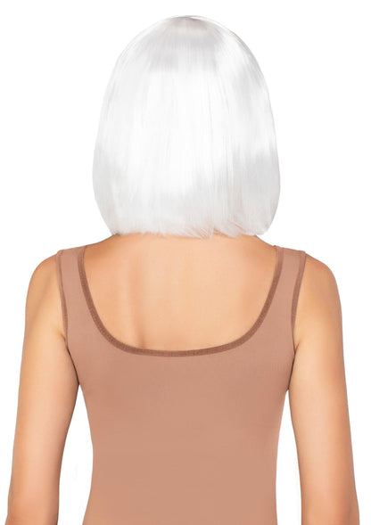 Pearl Short Natural Bob Wig WHITE O/S - 3