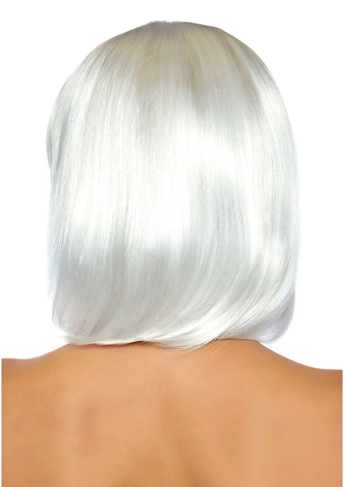 Pearl Short Natural Bob Wig WHITE O/S - 8