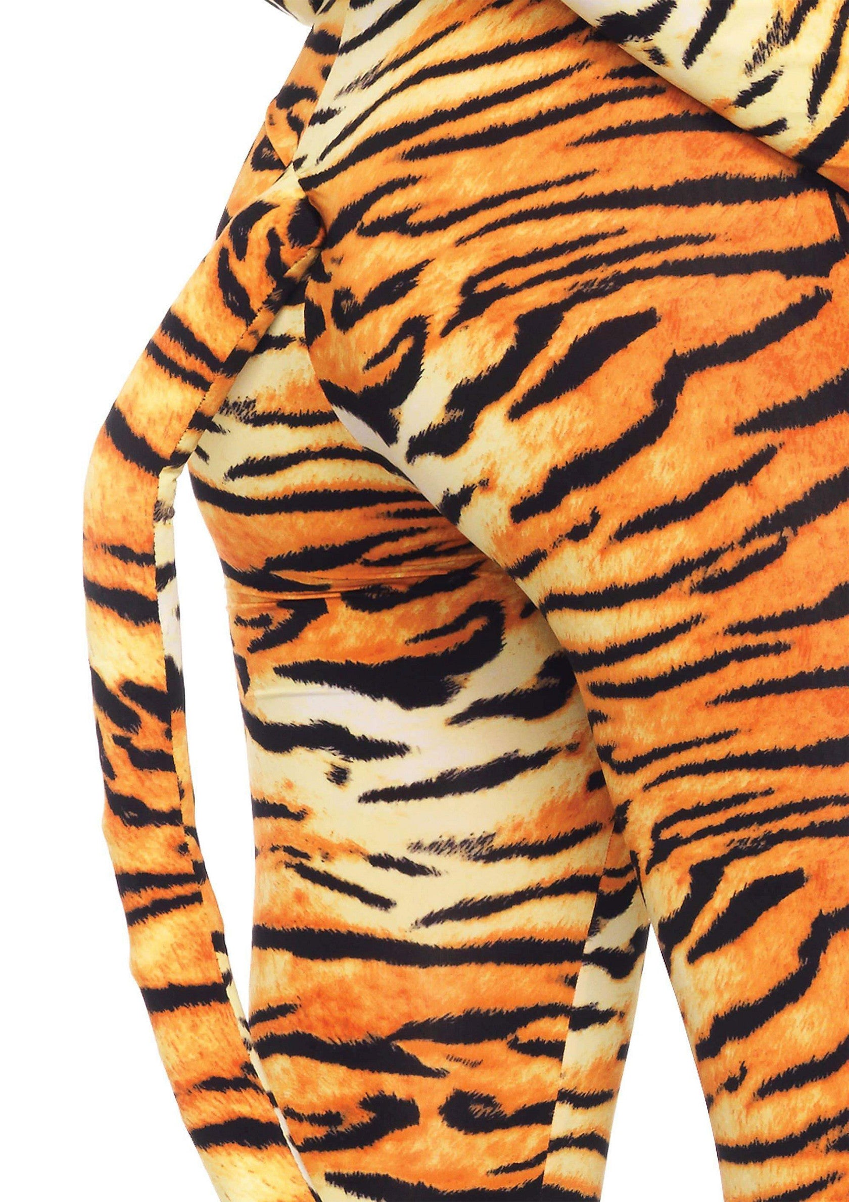 Leg Avenue Wild Tigress Catsuit ORANGE XS - 0