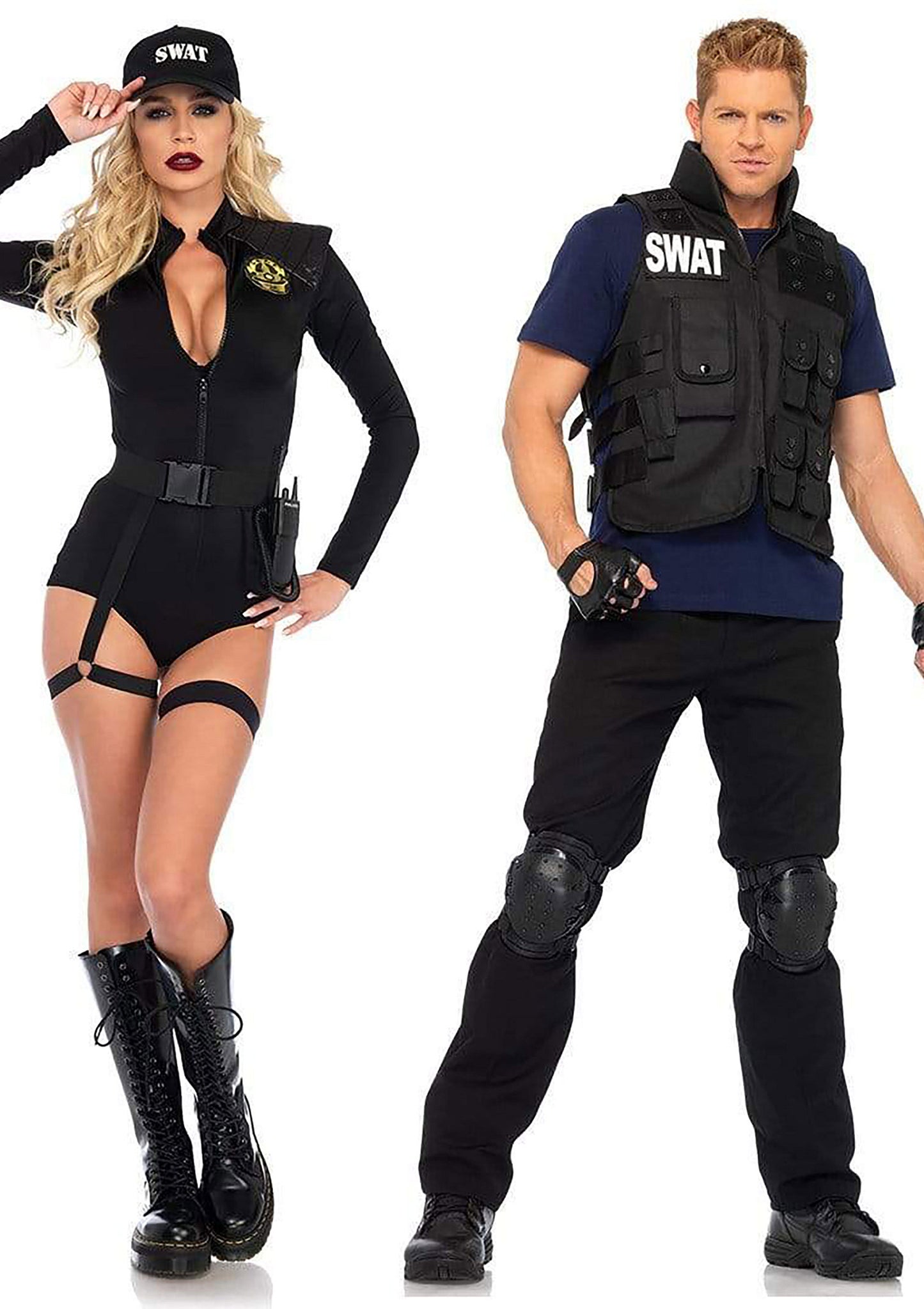 Leg Avenue Swat Team Babe Bodysuit BLACK XS - 3