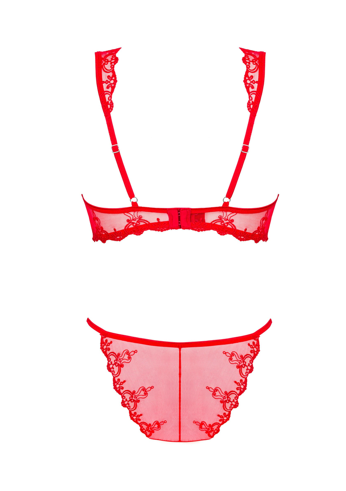 Obsessive Lonesia 2 Pcs Set RED S/M - 4