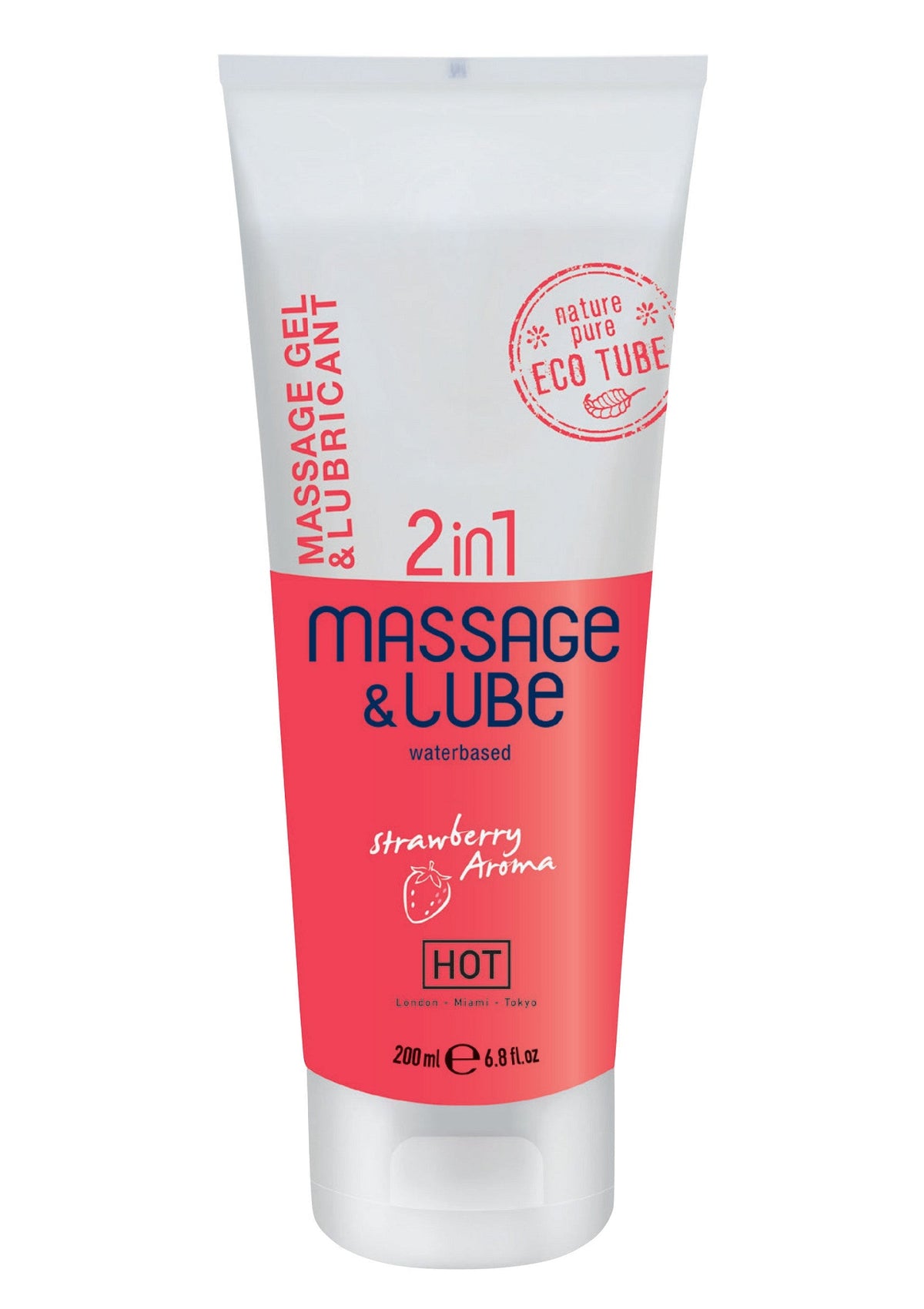 Massage & Glide Gel 2 in 1 STRAWBERRY 200 - 0
