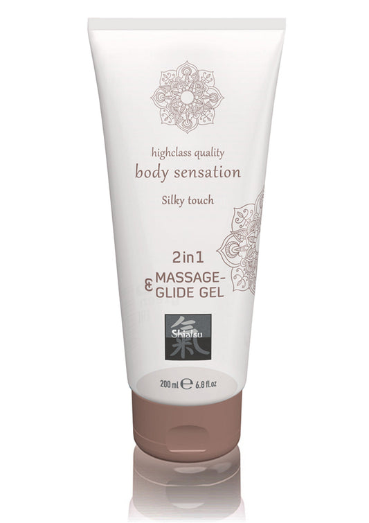 Shiatsu 2 in 1 Massage & Glide Gel - Natürlich