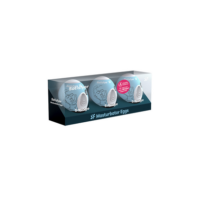 Savage - Masturbator Egg Set - 3 Stuks - Lichtblauw Blau - 0