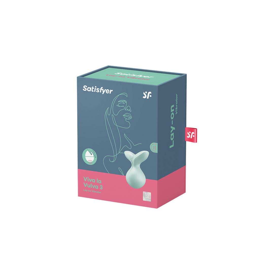 Viva la Vulva 3 - Lay-On Vibrator - Mint Grün - 1