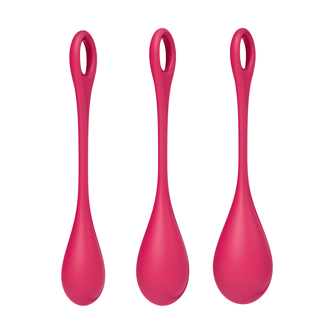 Yoni Power 1 - Kegel Ball Set - Rood Rot - 3