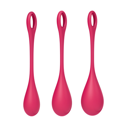 Yoni Power 1 - Kegel Ball Set - Rood Rot - 3