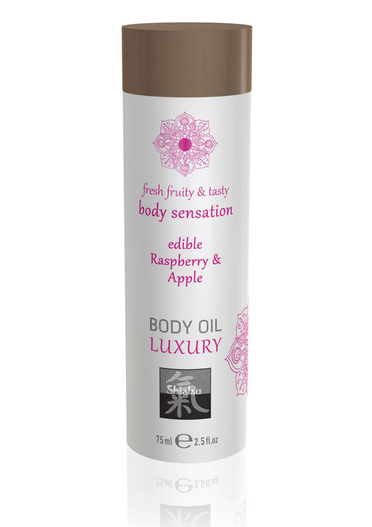 HOT Shiatsu Luxury Edible Body Oil - Himbeere