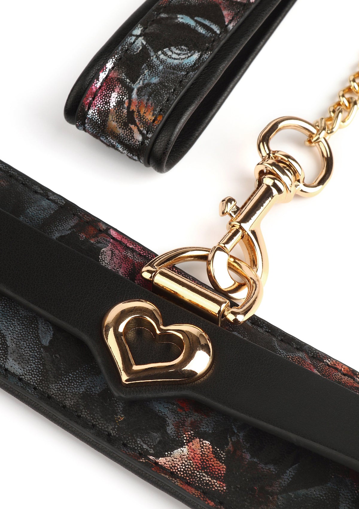 Floral Jacquard Collar & Leash BLACK - 3
