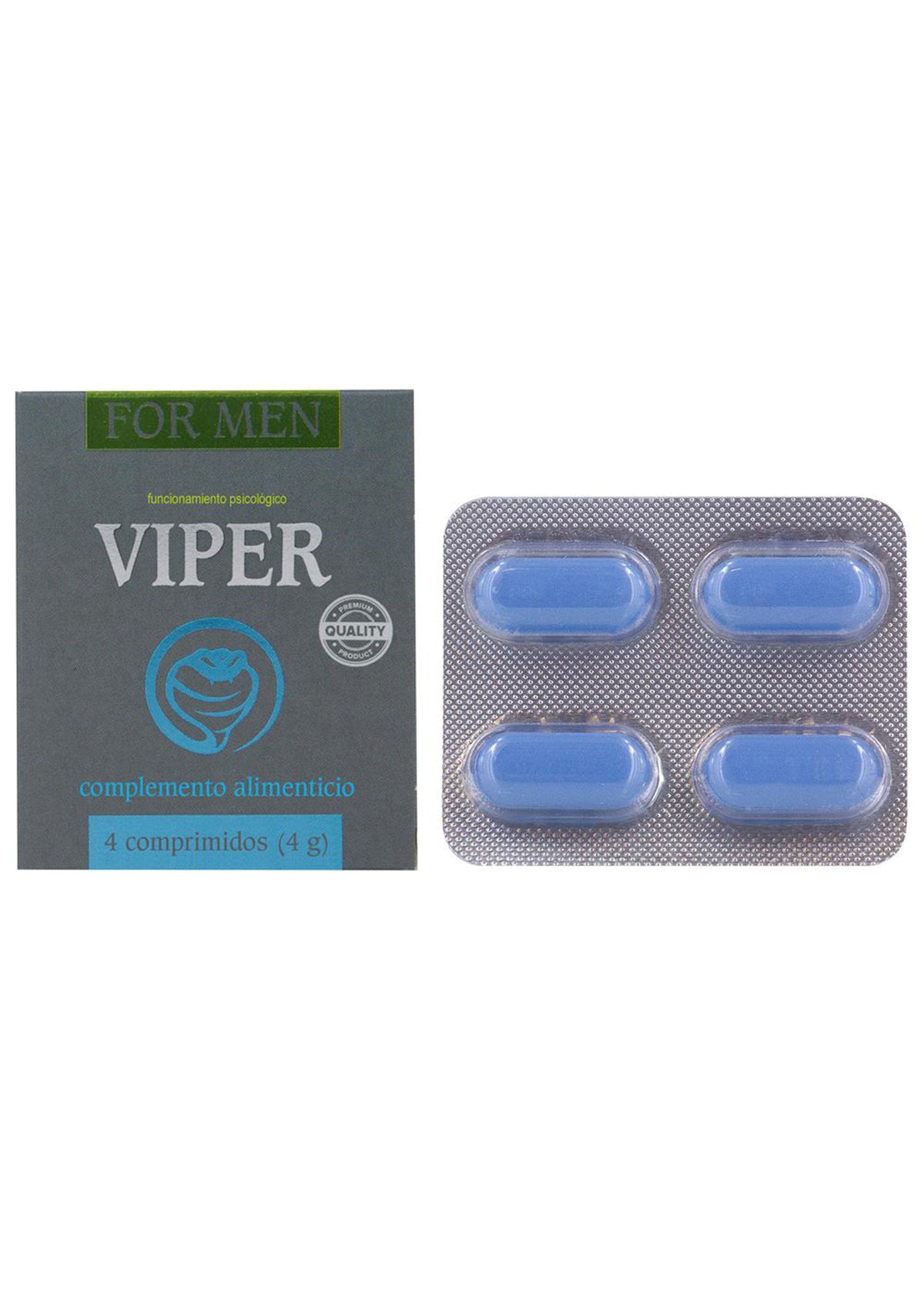Viper For Men Pills 4 Pcs ES-PT NATUREL - 0
