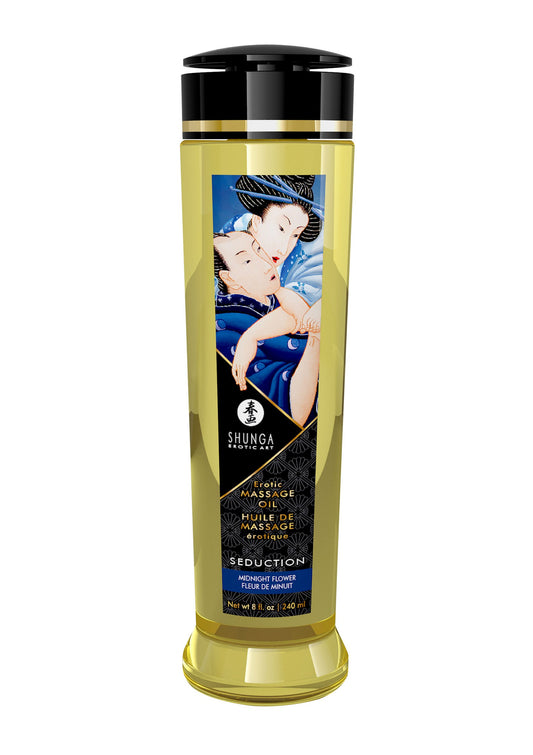 Shunga Erotic Massage Oil - Midnight flower