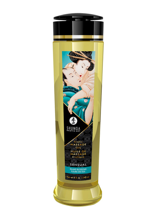 Shunga Erotic Massage Oil - Island Blossoms