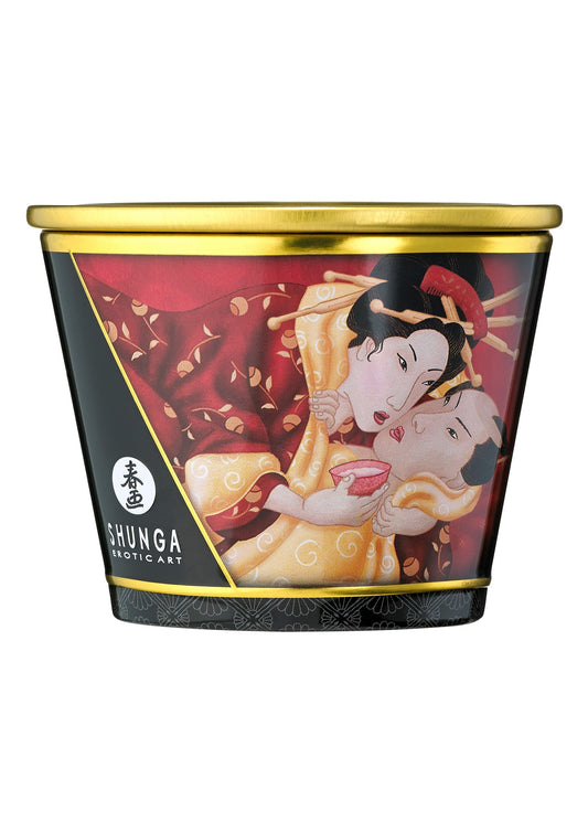 Shunga Massage Candle 170ml - Erdbeere