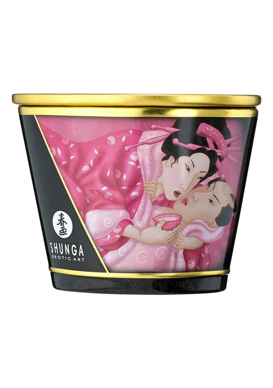Shunga Massage Candle 170ml - Rose