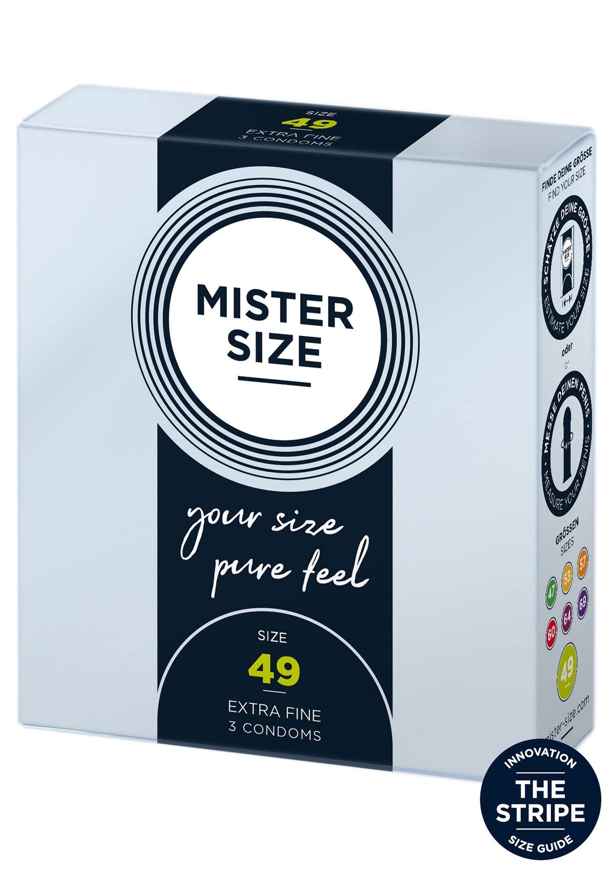 MISTER SIZE 49mm Condoms 3pcs NATUREL - 0