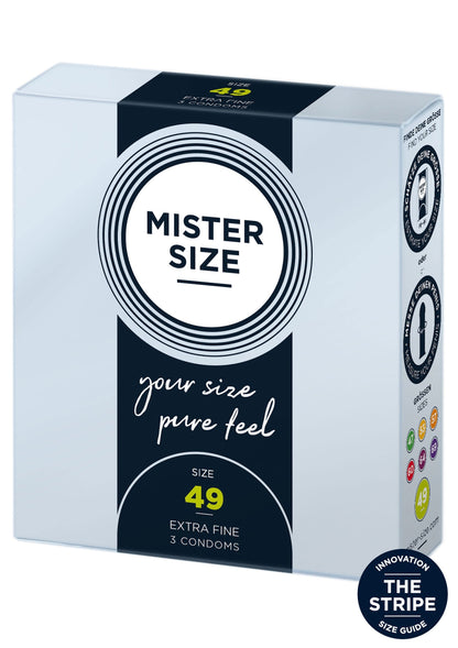 MISTER SIZE 49mm Condoms 3pcs NATUREL - 0
