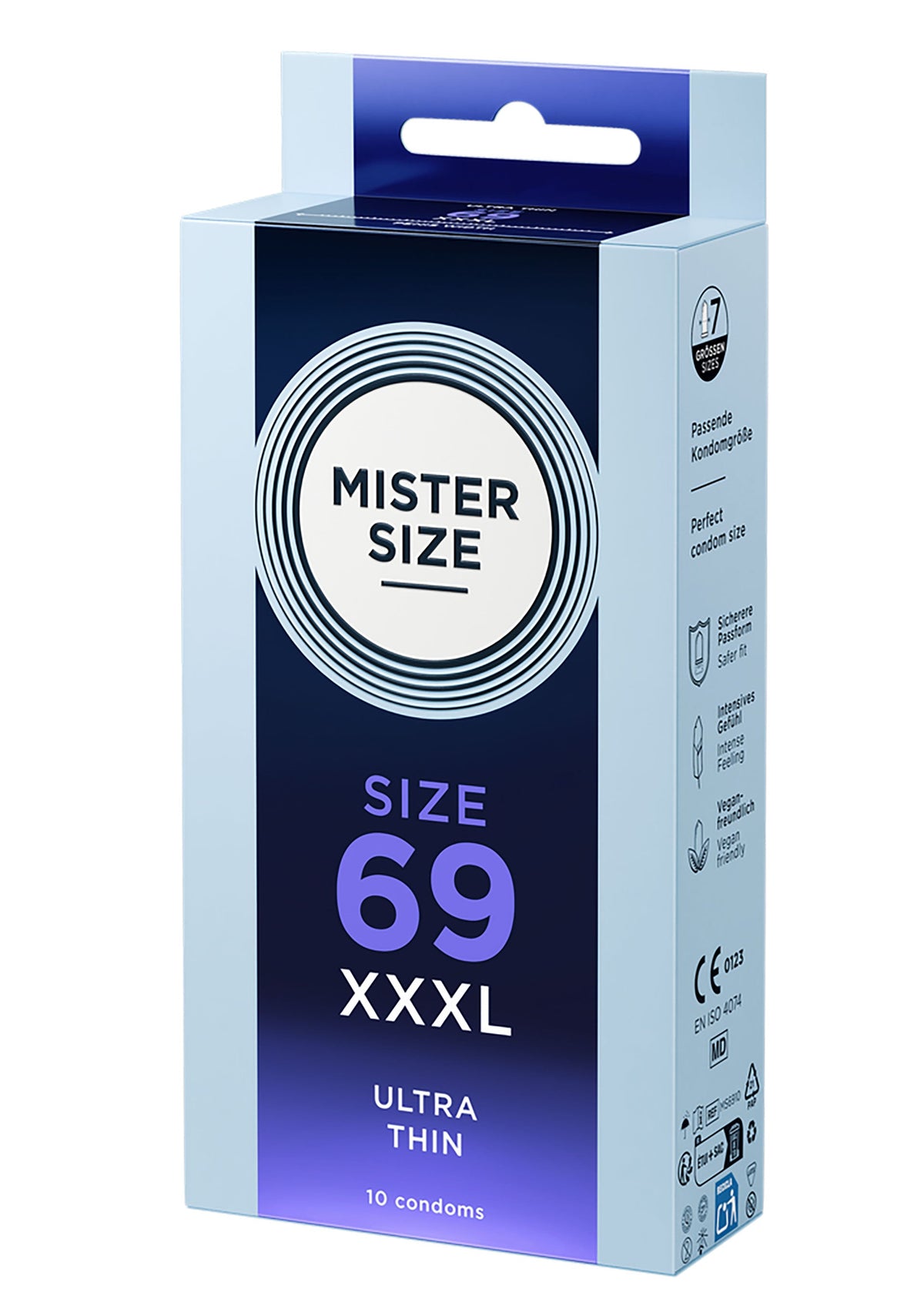 MISTER SIZE 69mm Condoms 10pcs NATUREL - 0